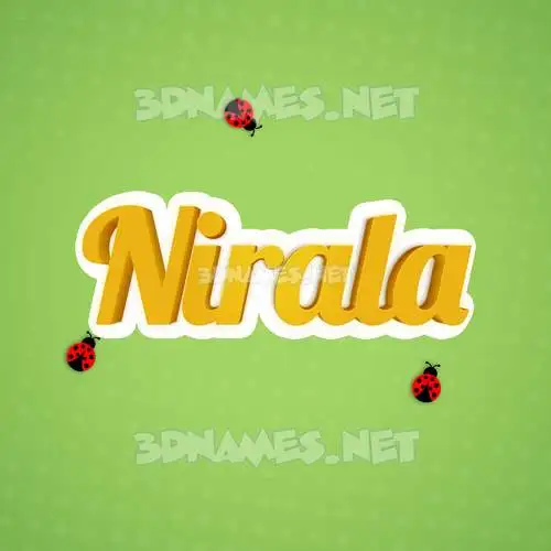 nirala in Ladybugs style - 3D name wallpaper nirala in Ladybugs style - 3D name wallpaper