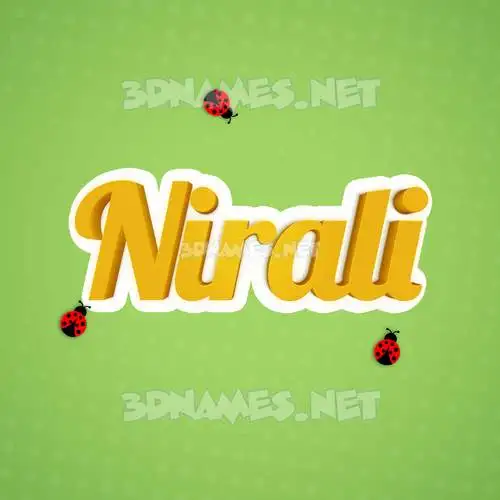 nirali in Ladybugs style - 3D name wallpaper nirali in Ladybugs style - 3D name wallpaper