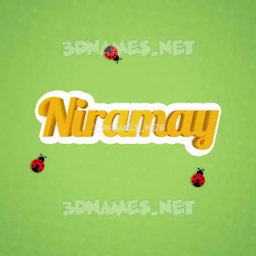 niramay in Ladybugs style - 3D name wallpaper niramay in Ladybugs style - 3D name wallpaper