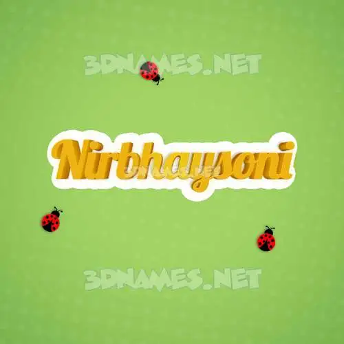 nirbhaysoni in Ladybugs style - 3D name wallpaper nirbhaysoni in Ladybugs style - 3D name wallpaper