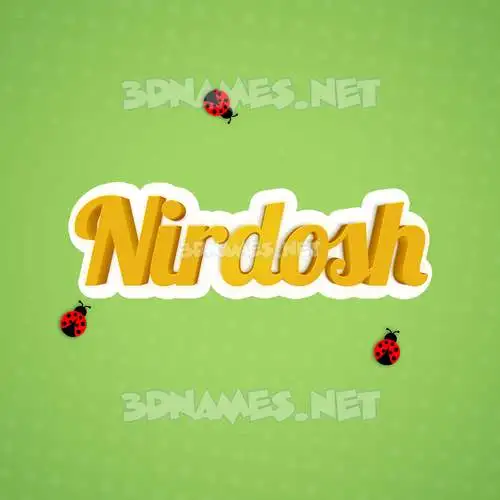 nirdosh in Ladybugs style - 3D name wallpaper nirdosh in Ladybugs style - 3D name wallpaper