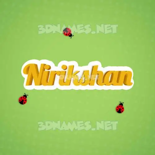 nirikshan in Ladybugs style - 3D name wallpaper nirikshan in Ladybugs style - 3D name wallpaper