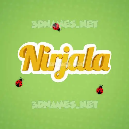 nirjala in Ladybugs style - 3D name wallpaper nirjala in Ladybugs style - 3D name wallpaper
