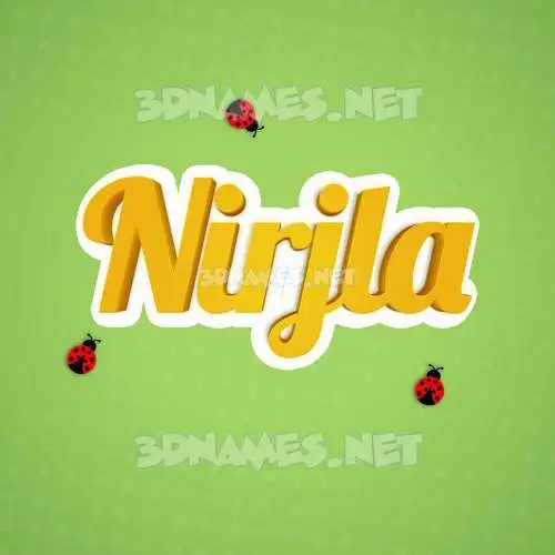 nirjla in Ladybugs style - 3D name wallpaper nirjla in Ladybugs style - 3D name wallpaper