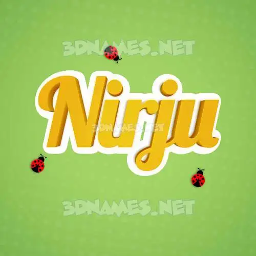 nirju in Ladybugs style - 3D name wallpaper nirju in Ladybugs style - 3D name wallpaper