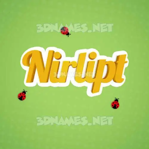 nirlipt in Ladybugs style - 3D name wallpaper nirlipt in Ladybugs style - 3D name wallpaper