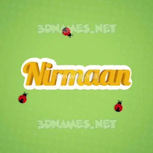 nirmaan in Ladybugs style - 3D name wallpaper nirmaan in Ladybugs style - 3D name wallpaper