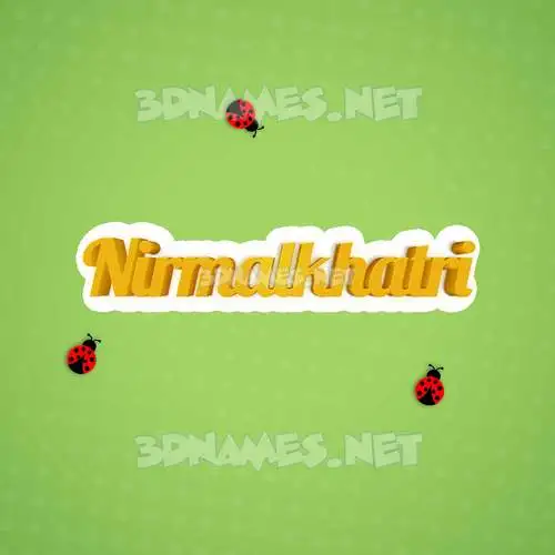 nirmalkhatri in Ladybugs style - 3D name wallpaper