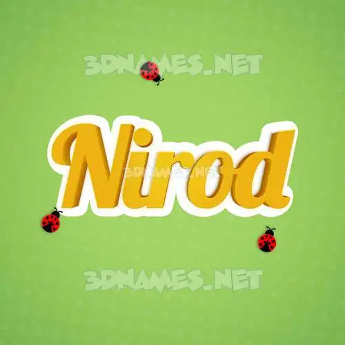 nirod in Ladybugs style - 3D name wallpaper nirod in Ladybugs style - 3D name wallpaper