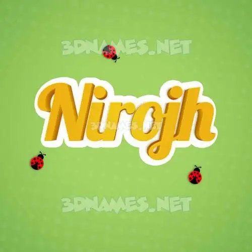 nirojh in Ladybugs style - 3D name wallpaper nirojh in Ladybugs style - 3D name wallpaper