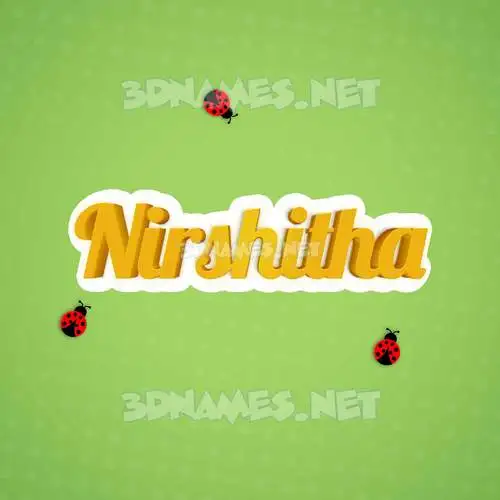 nirshitha in Ladybugs style - 3D name wallpaper nirshitha in Ladybugs style - 3D name wallpaper