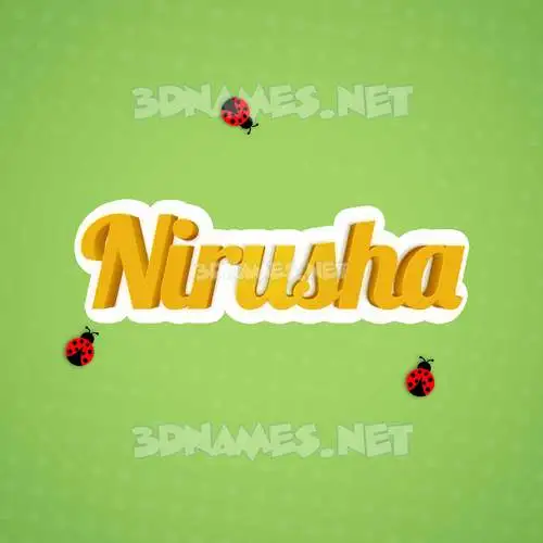 nirusha in Ladybugs style - 3D name wallpaper nirusha in Ladybugs style - 3D name wallpaper