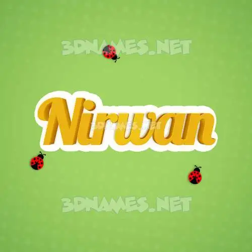 nirwan in Ladybugs style - 3D name wallpaper nirwan in Ladybugs style - 3D name wallpaper