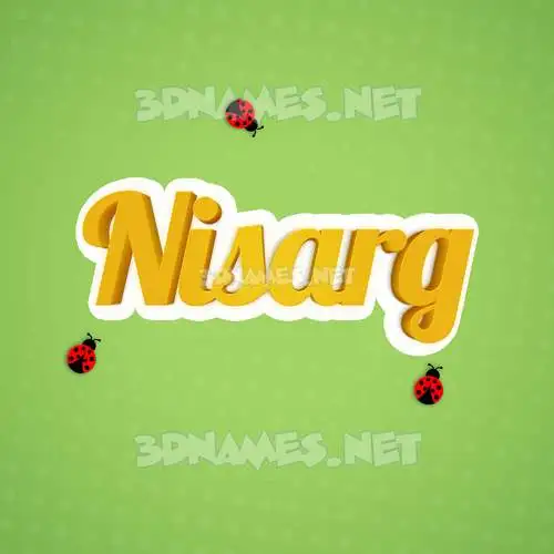 nisarg in Ladybugs style - 3D name wallpaper nisarg in Ladybugs style - 3D name wallpaper