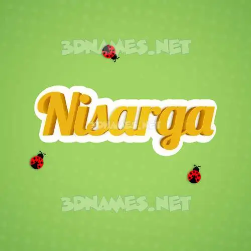 nisarga in Ladybugs style - 3D name wallpaper nisarga in Ladybugs style - 3D name wallpaper