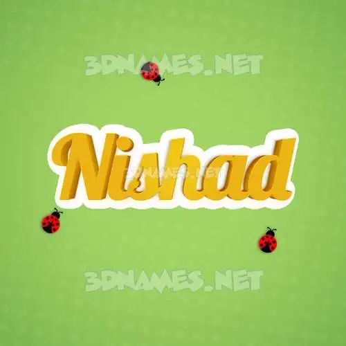 nishad in Ladybugs style - 3D name wallpaper nishad in Ladybugs style - 3D name wallpaper