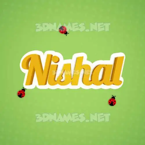 nishal in Ladybugs style - 3D name wallpaper nishal in Ladybugs style - 3D name wallpaper