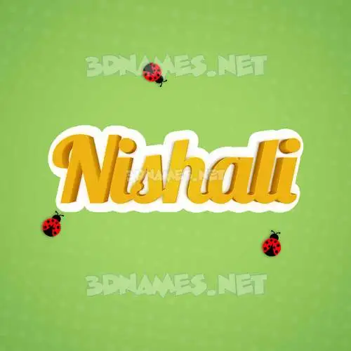 nishali in Ladybugs style - 3D name wallpaper nishali in Ladybugs style - 3D name wallpaper