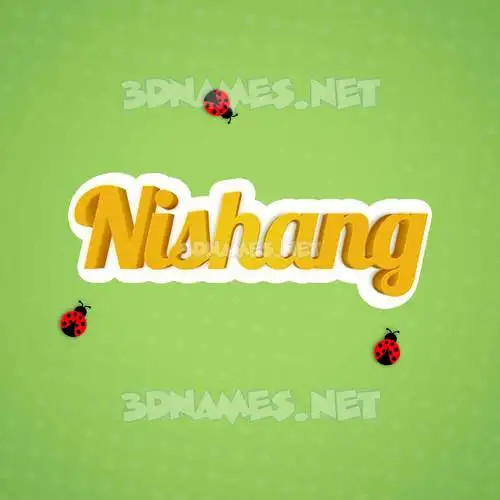 nishang in Ladybugs style - 3D name wallpaper nishang in Ladybugs style - 3D name wallpaper