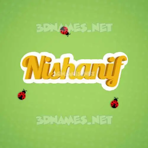 nishanif in Ladybugs style - 3D name wallpaper nishanif in Ladybugs style - 3D name wallpaper