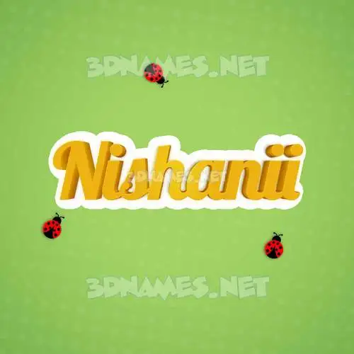 nishanii in Ladybugs style - 3D name wallpaper nishanii in Ladybugs style - 3D name wallpaper