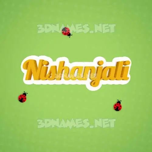 nishanjali in Ladybugs style - 3D name wallpaper nishanjali in Ladybugs style - 3D name wallpaper