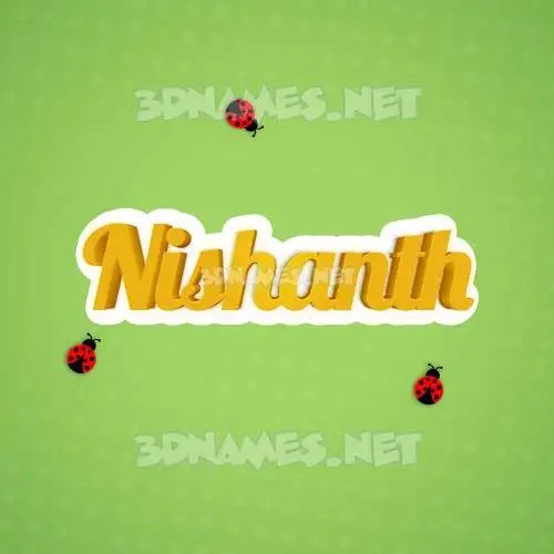 nishanth in Ladybugs style - 3D name wallpaper nishanth in Ladybugs style - 3D name wallpaper