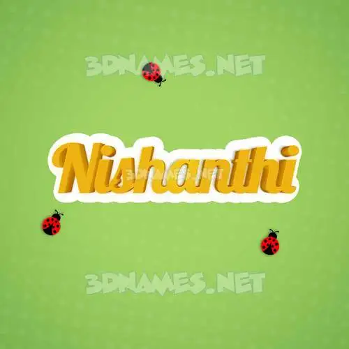 nishanthi in Ladybugs style - 3D name wallpaper nishanthi in Ladybugs style - 3D name wallpaper