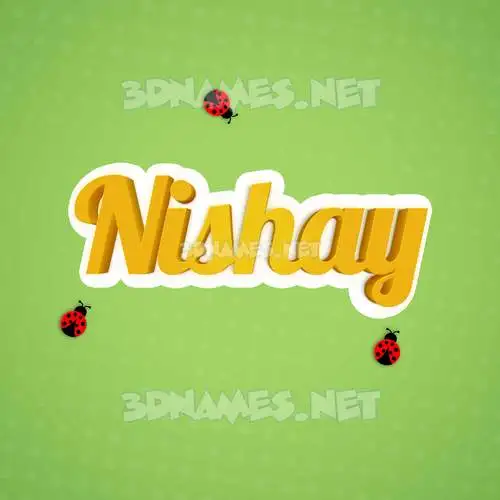 nishay in Ladybugs style - 3D name wallpaper nishay in Ladybugs style - 3D name wallpaper
