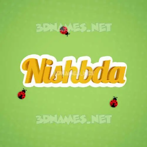 nishbda in Ladybugs style - 3D name wallpaper nishbda in Ladybugs style - 3D name wallpaper