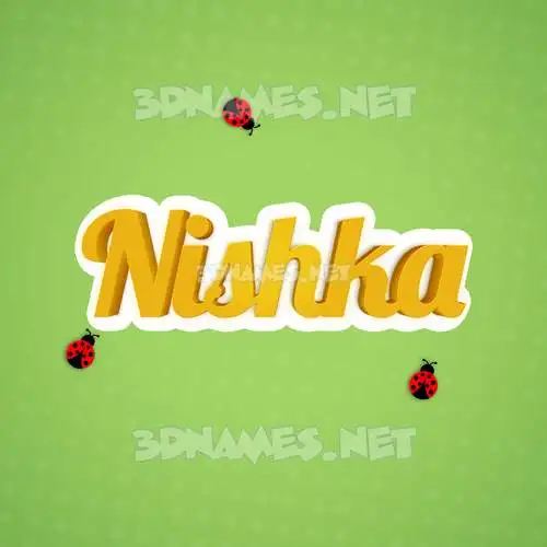 nishka in Ladybugs style - 3D name wallpaper nishka in Ladybugs style - 3D name wallpaper