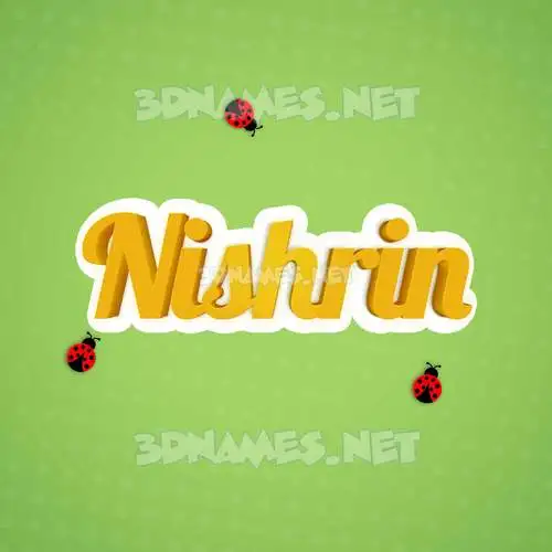 nishrin in Ladybugs style - 3D name wallpaper nishrin in Ladybugs style - 3D name wallpaper
