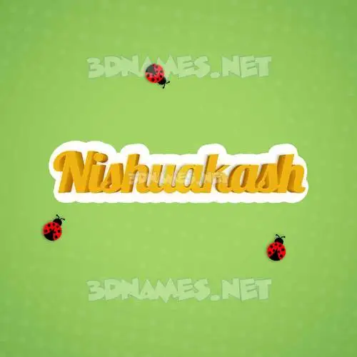 nishuakash in Ladybugs style - 3D name wallpaper nishuakash in Ladybugs style - 3D name wallpaper