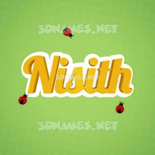 nisith in Ladybugs style - 3D name wallpaper nisith in Ladybugs style - 3D name wallpaper