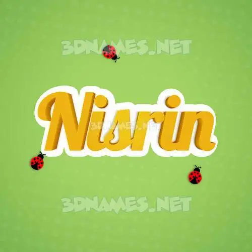 nisrin in Ladybugs style - 3D name wallpaper nisrin in Ladybugs style - 3D name wallpaper