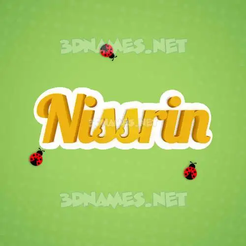 nissrin in Ladybugs style - 3D name wallpaper nissrin in Ladybugs style - 3D name wallpaper