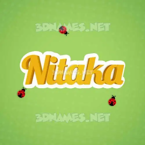 nitaka in Ladybugs style - 3D name wallpaper nitaka in Ladybugs style - 3D name wallpaper