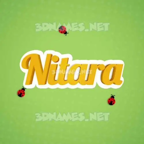 nitara in Ladybugs style - 3D name wallpaper nitara in Ladybugs style - 3D name wallpaper
