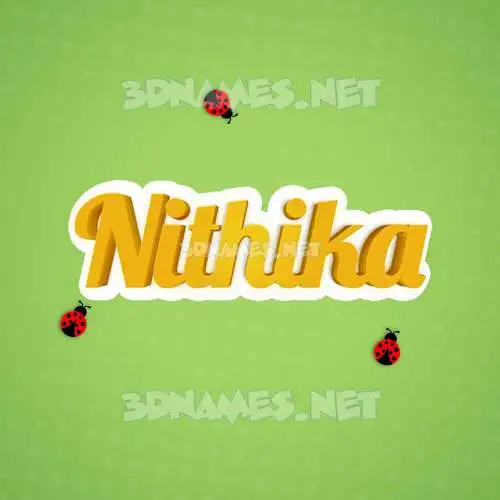 nithika in Ladybugs style - 3D name wallpaper nithika in Ladybugs style - 3D name wallpaper