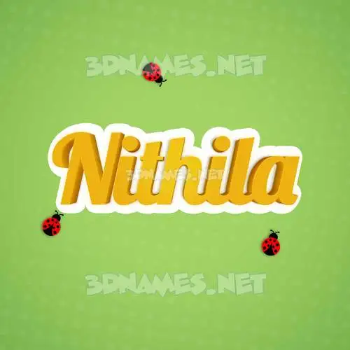 nithila in Ladybugs style - 3D name wallpaper nithila in Ladybugs style - 3D name wallpaper