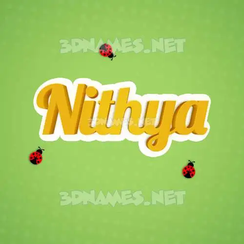 nithya in Ladybugs style - 3D name wallpaper nithya in Ladybugs style - 3D name wallpaper