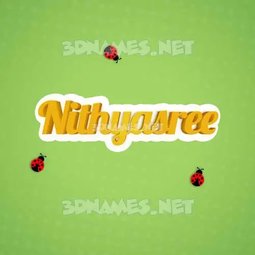 nithyasree in Ladybugs style - 3D name wallpaper nithyasree in Ladybugs style - 3D name wallpaper