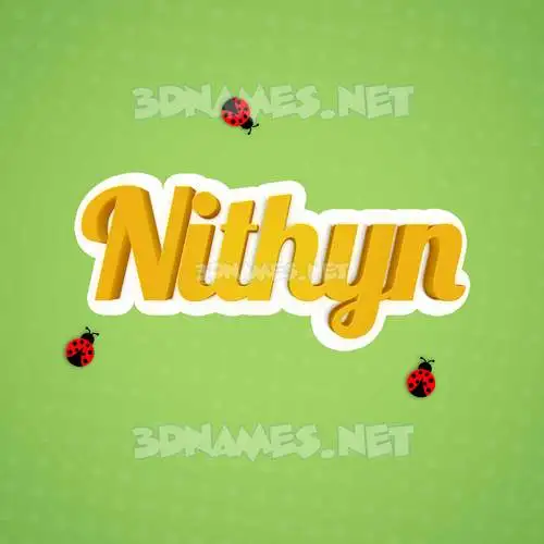 nithyn in Ladybugs style - 3D name wallpaper nithyn in Ladybugs style - 3D name wallpaper