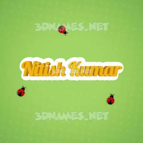 nitish kumar in Ladybugs style - 3D name wallpaper nitish kumar in Ladybugs style - 3D name wallpaper