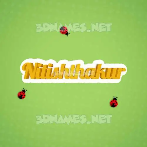 nitishthakur in Ladybugs style - 3D name wallpaper nitishthakur in Ladybugs style - 3D name wallpaper