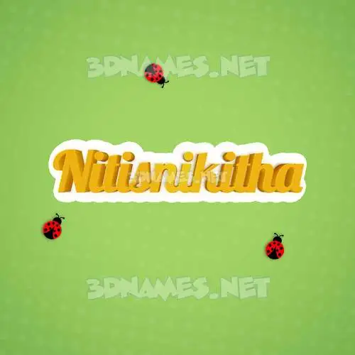 nitisnikitha in Ladybugs style - 3D name wallpaper nitisnikitha in Ladybugs style - 3D name wallpaper