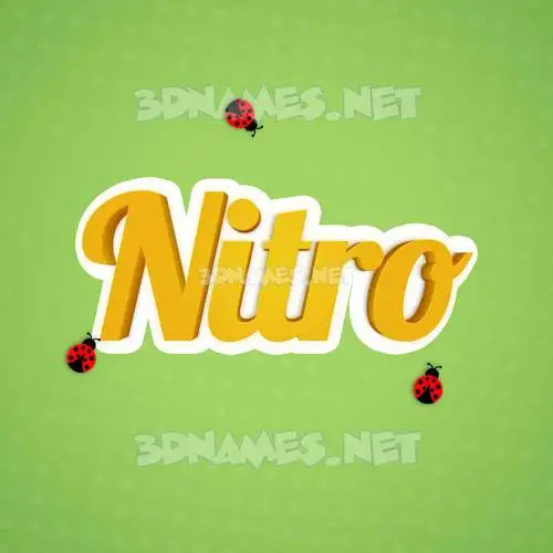 nitro in Ladybugs style - 3D name wallpaper nitro in Ladybugs style - 3D name wallpaper