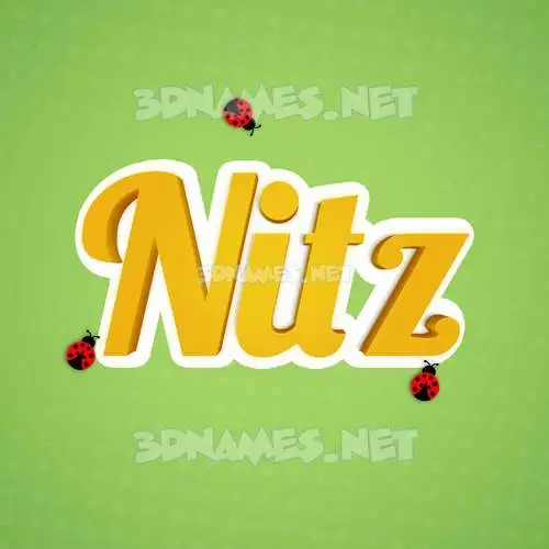 nitz in Ladybugs style - 3D name wallpaper nitz in Ladybugs style - 3D name wallpaper