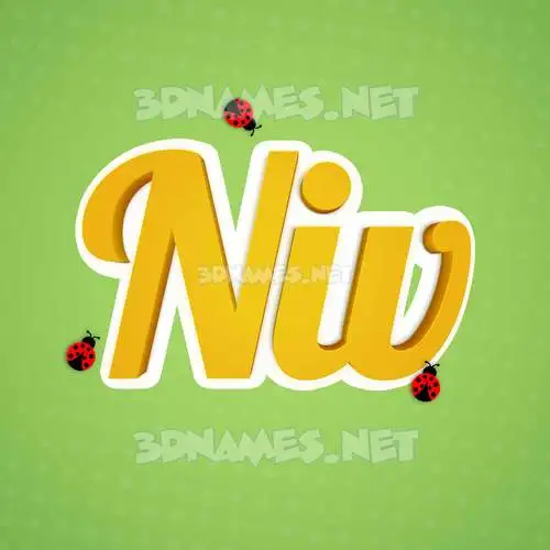 niv in Ladybugs style - 3D name wallpaper niv in Ladybugs style - 3D name wallpaper