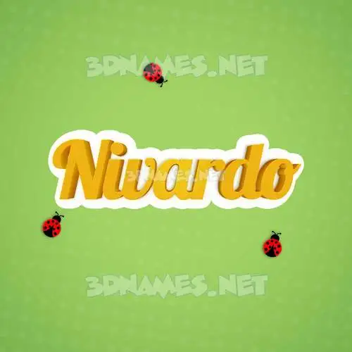 nivardo in Ladybugs style - 3D name wallpaper nivardo in Ladybugs style - 3D name wallpaper